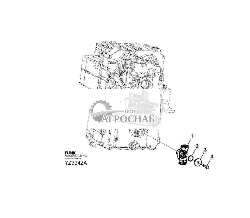 TRANSMISSION 8C YOKE GROUP (OUTPUT) 